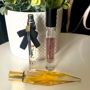 3 travel size perfumes
